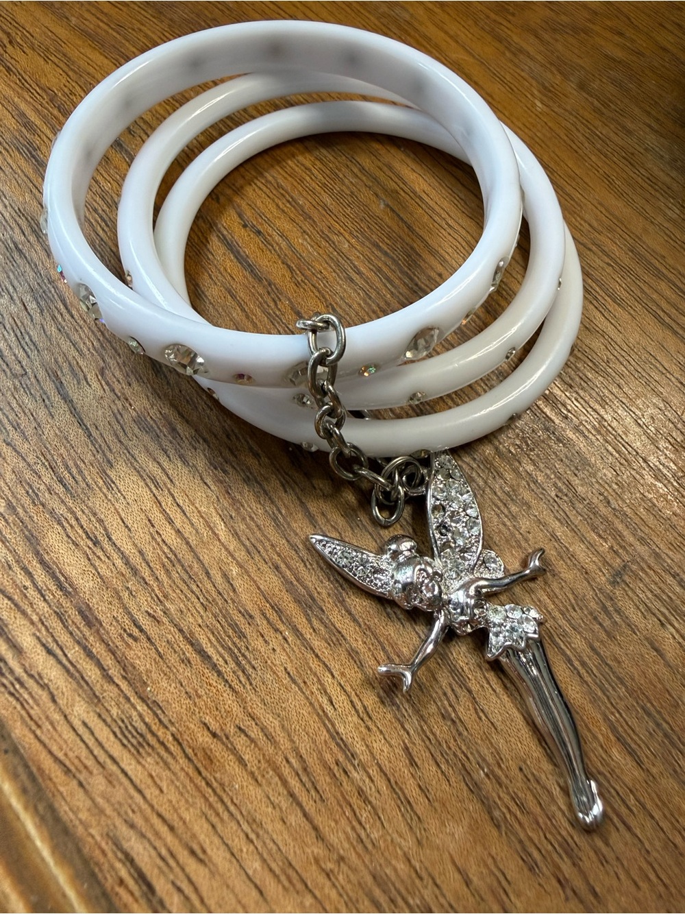 Disney Couture inspired jewelry Tinkerbell bangle bracelets